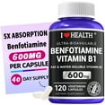 thumbnail image 1 of Ultra-bioavailable Benfotiamine 600mg Fat & Water Soluble Vitamin B1 120 Capsules, 1 of 6
