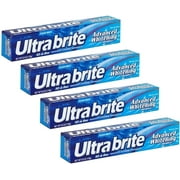 Ultra brite Advanced Whitening Toothpaste Clean Mint 6 oz Pack of 4