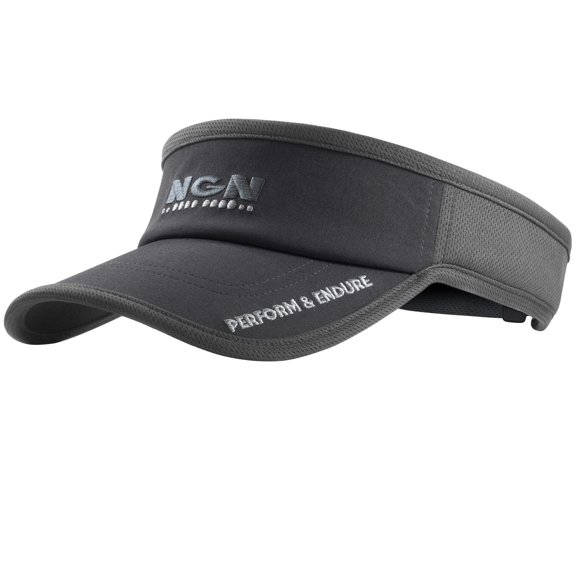 Ultra-light Sport Mesh Running Visor for Men  Women | Triathlon Visor | Run Sun Visor | Also for Golf, Tennis  Performance Sports - Iron Gray