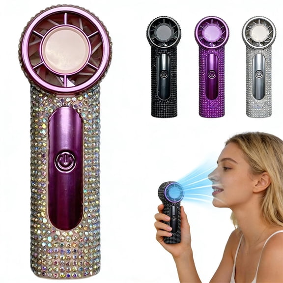 Ultra-miniature Small Air Conditioner, New Model Handheld Portable Wearable Fan, USB Charger Ultra-long Battery Life Personal Air Cooler