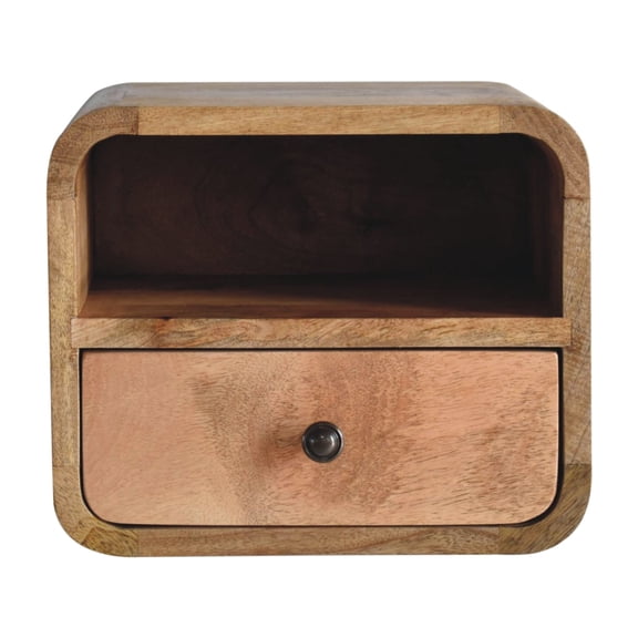 Ultra-small Bedside Table | Bedroom Snack and Drink Solution | Smooth Edges for Comfort