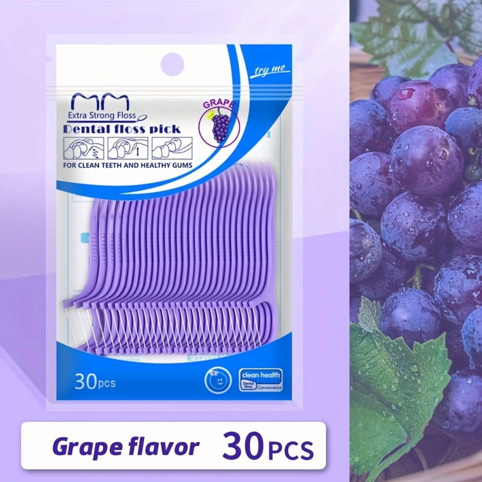 [Ultra-strong Dental Floss] 30pcs Ultra-strong Dental Floss | Fruit ...