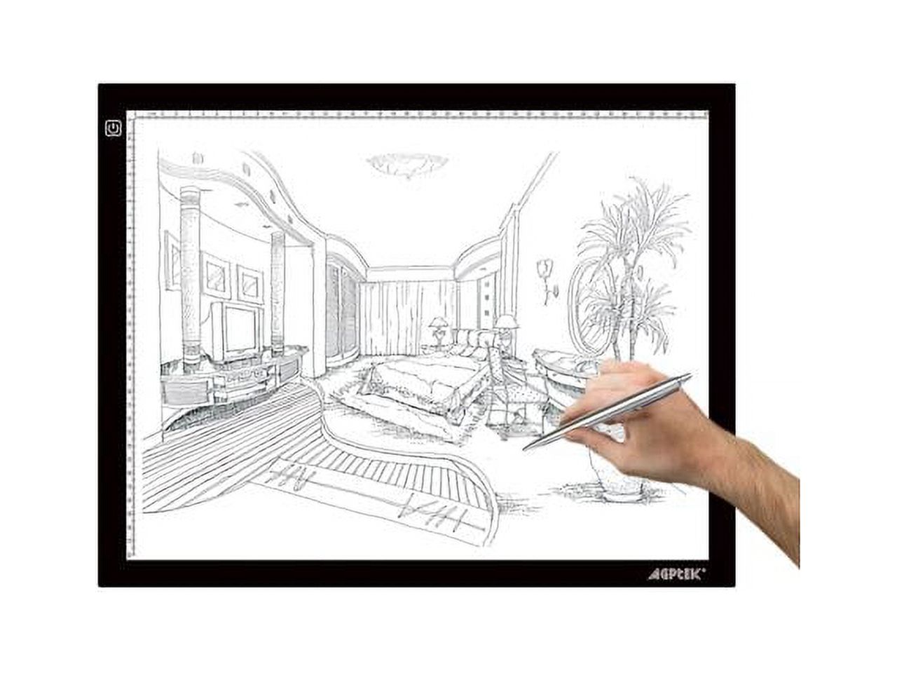 Ultra-thin A3 LED Super Bright Animation Drawing Tracing Board Light Table/Light Box Tattoo Tracing Board - image 1 of 6