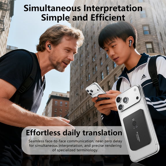Ultra-thin AI Smart Translator with Offline Instant Translation And Real-time Simultaneous Interpretation In Multiple Languages