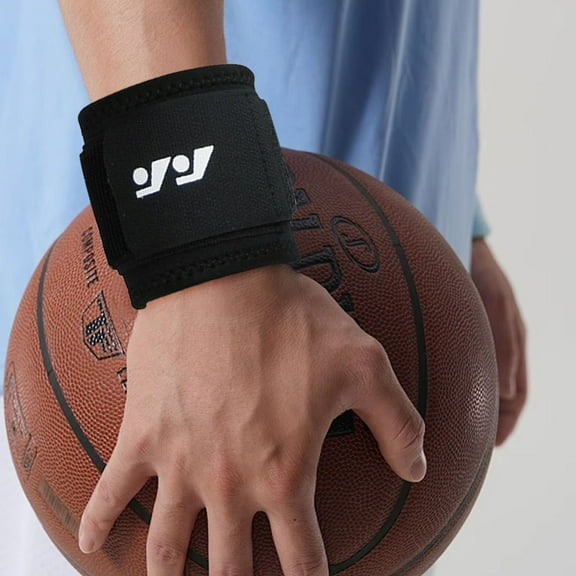 Ultra-thin Compression Wrist Strap Wrist Support - 1Pc Soft Elastic Sport Support Wraps for Wrist Protect, Carpal Tunnel Wraps Protector for Basketball Volleyball Golf Playing Black