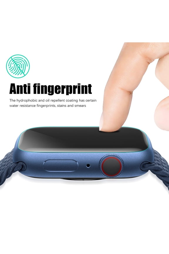 Ultra-thin Hydrogel Screen Protector For Apple Watch Series 7 45mm 3 Pack TPU Material 99.99 Percent HD Clear Hydrophobic Oleophobic Coating Scratch Resistant Easy To Install Clear