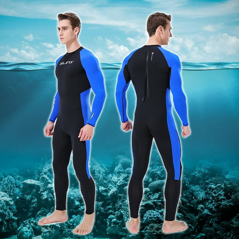 Ultra thin MEN WetSuit Full Body suit Super stretch Diving Suit Swim Surf Snorkeling XXXL Walmart