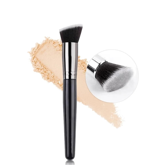 Ultra-thin Makeup Brush for Foundation and Contour, Lightweight and Fine Flat Brush for Blending Makeup Cream - Perfect Valentine's Day Gift for Her