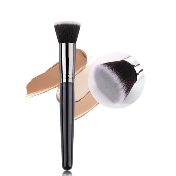Ultra-thin Makeup Brush for Foundation and Contour, Lightweight and Fine Flat Brush for Blending Makeup Cream - Perfect Valentine's Day Gift for Her