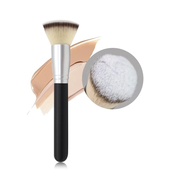 Ultra-thin Makeup Brush for Foundation and Contour, Lightweight and Fine Flat Brush for Blending Makeup Cream - Perfect Valentine's Day Gift for Her