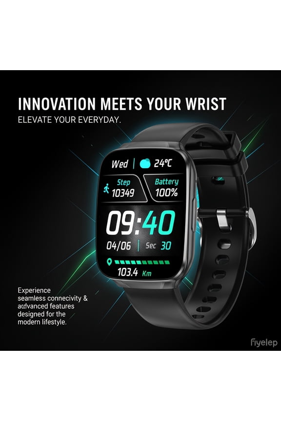 Ultra-thin Smart Watch 1.83" Full Touchscreen, Answer/Make Calls, Message Alerts, Multi-Sport Modes, Camera Music Control, DIY Watch Faces, Weather, Gift for Boyfriend Girlfriend