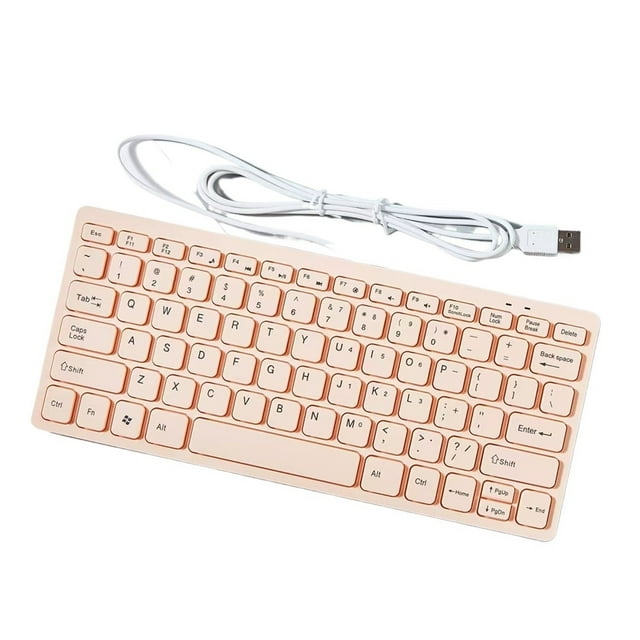 Ultra-thin Wired USB 2.0 Mini Multimedia 78-key PC Laptop Gaming Keyboard