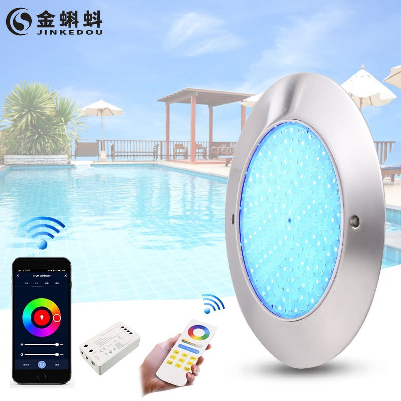 Ultra-thin led stainless steel swimming pool light wall-mounted open ...