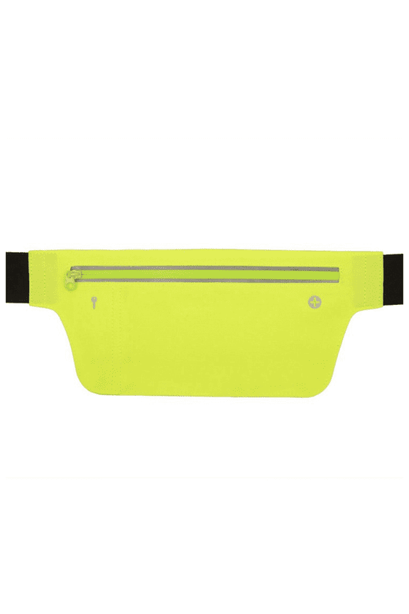 Ultra-thin running waterproof fanny pack,reflective , indoor and outdoor sports workout - fluorescent green