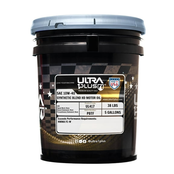 Ultra1Plus 10W-40 Synthetic Blend 4T Marine Engine Oil, FC-W | 5 Gallon Pail