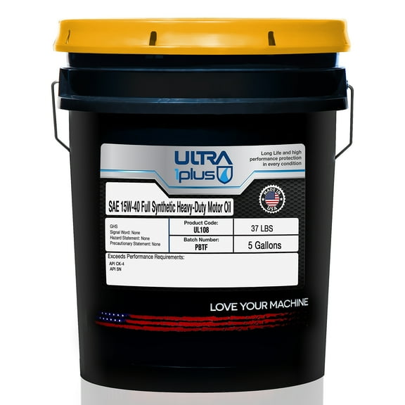 Ultra1Plus 15W-40 Full Synthetic Heavy-Duty Motor Oil API CK-4/SN