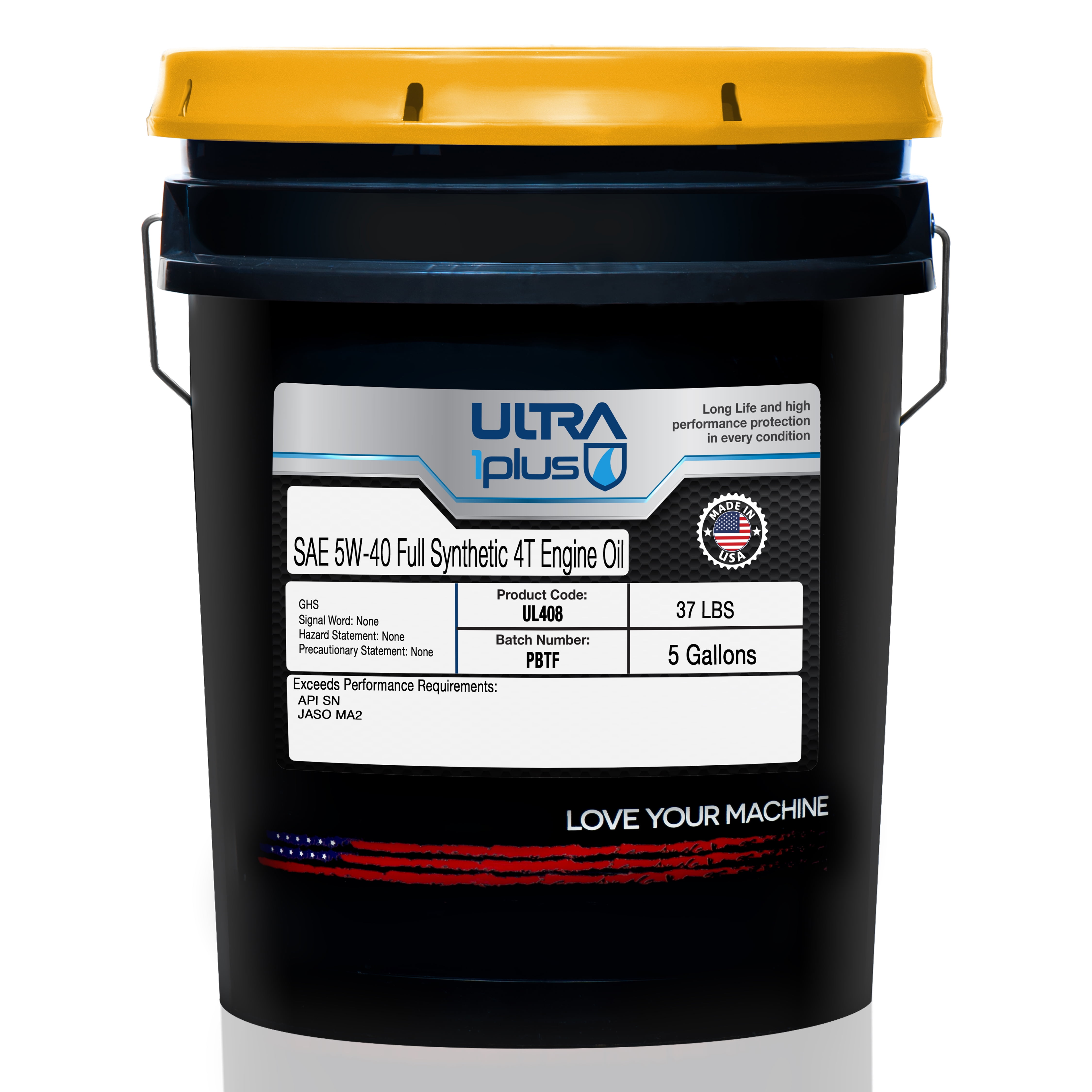 Ultra1Plus™ 5W-40 Full Synthetic 4T Engine Oil API SN Jaso MA2 