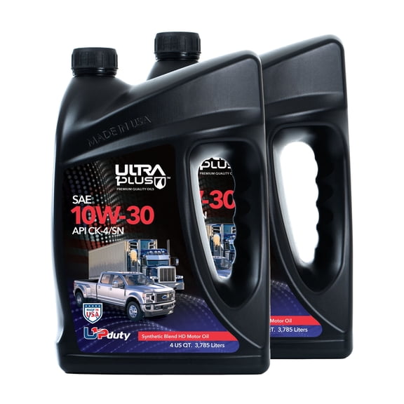Ultra1Plus SAE 10W-30 Synthetic Blend Heavy-Duty Motor Oil, API CK-4/SN
