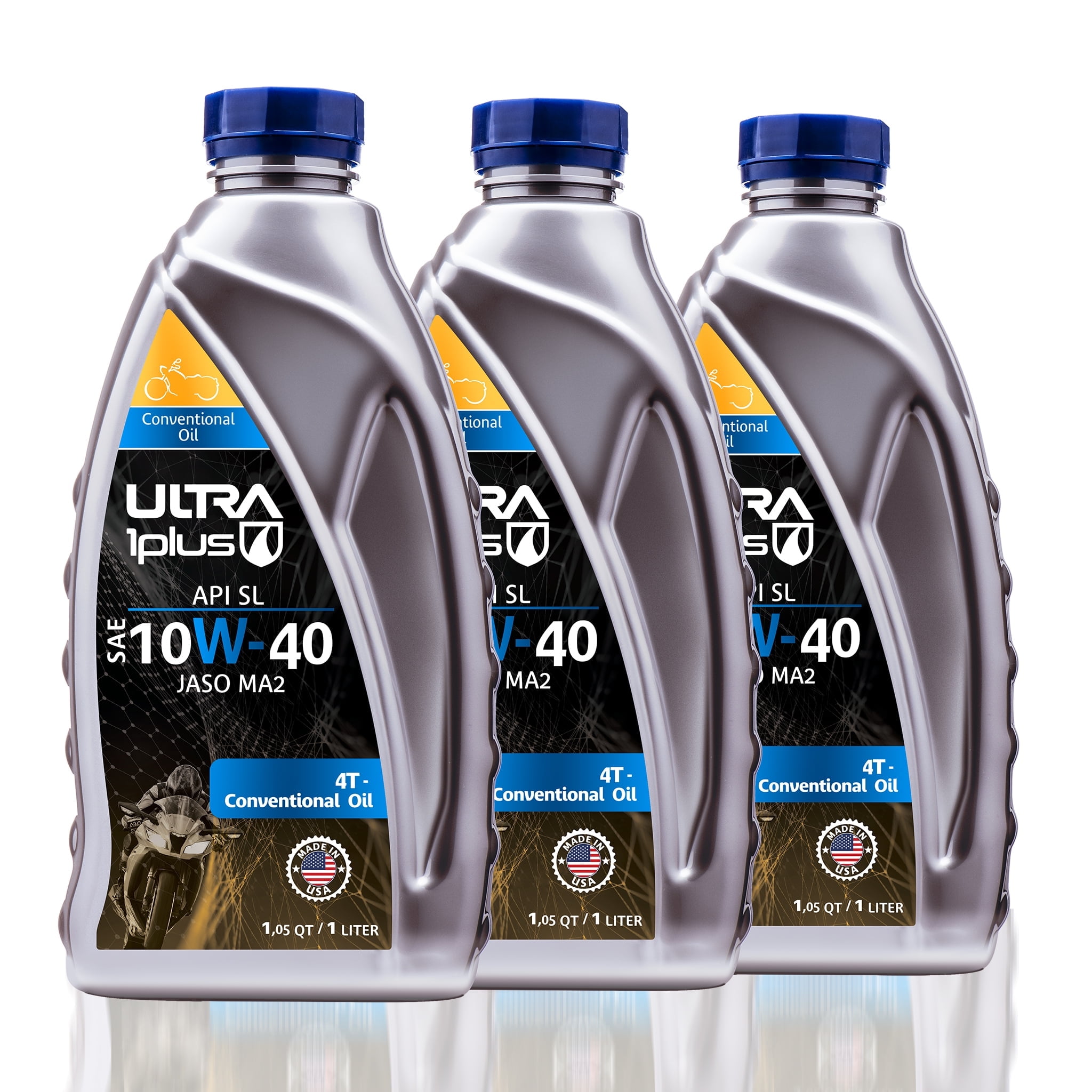 Ultra1Plus™ SAE 10W-40 Conventional 4T Engine Oil, API SL, Jaso