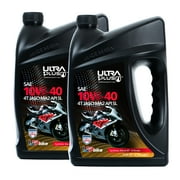 Ultra1Plus Synthetic Blend 10W-40 4T Motor Oil, API SL, JASO MA2, 2 Pack