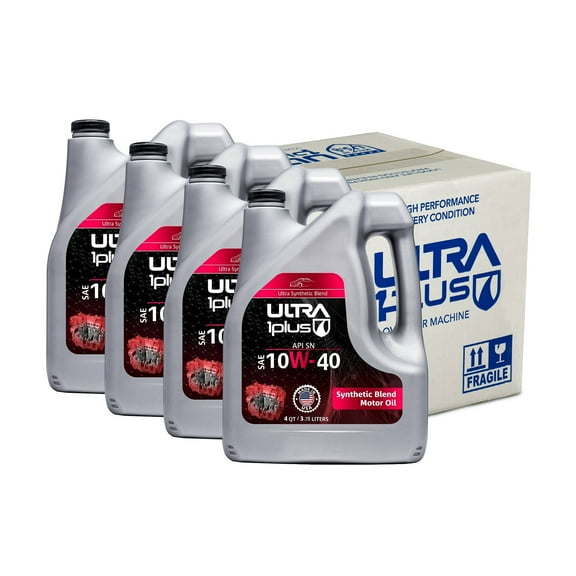 Ultra1Plus SAE 10W-40 Synthetic Blend Motor Oil, API SN | Box Gallon (16 QT)