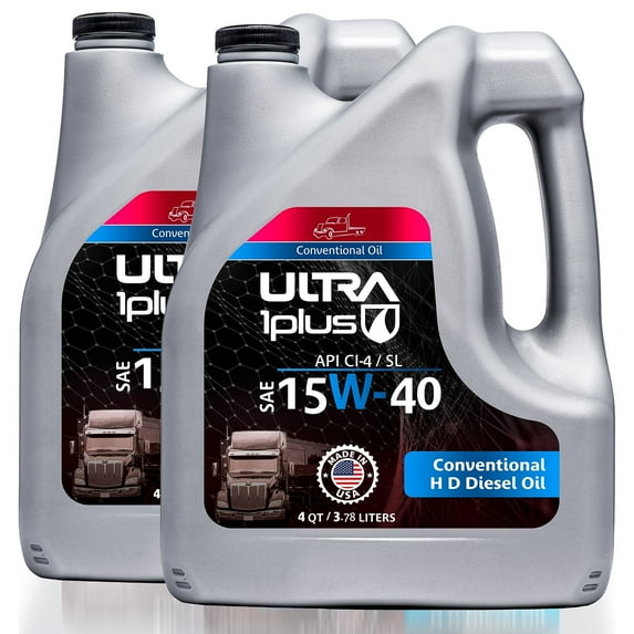 Ultra1Plus SAE 15W-40 Conventional Heavy-Duty Motor Oil, API CI-4/SL