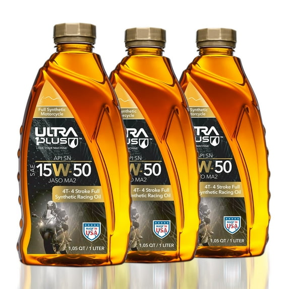 Ultra1Plus SAE 15W-50 Full Synthetic 4T Engine Oil, API SN, JASO MA2