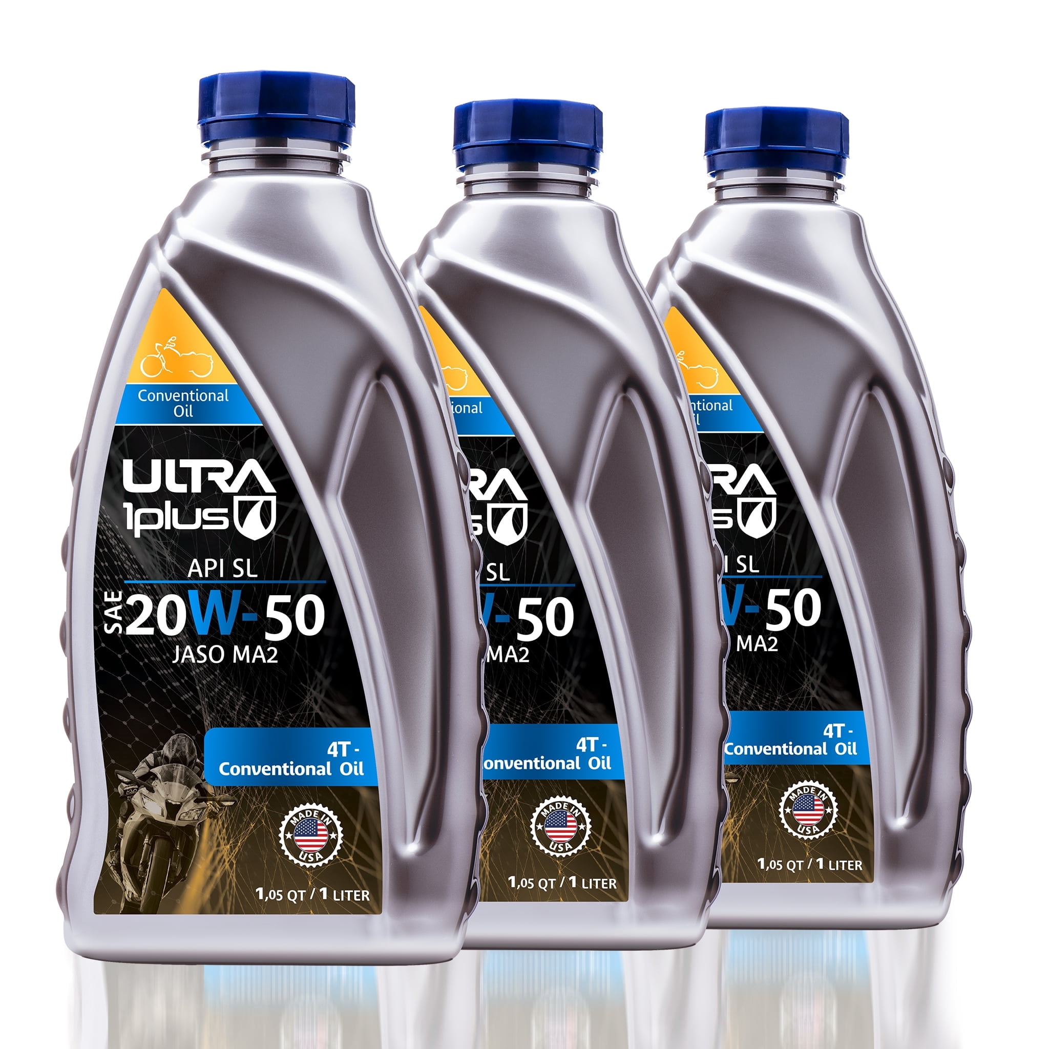 Ultra1Plus SAE 20W-50 Conventional 4T Motor Oil, API SL JASO MA2