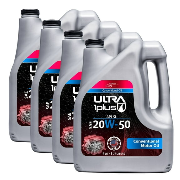 Ultra1Plus SAE 20W-50 Conventional Motor Oil, API SL | 16 Quart (4 Gallon)