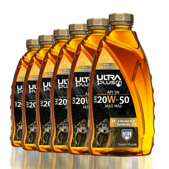 Ultra1Plus SAE 20W-50 Full Synthetic 4T Engine Oil, API SN, JASO MA2