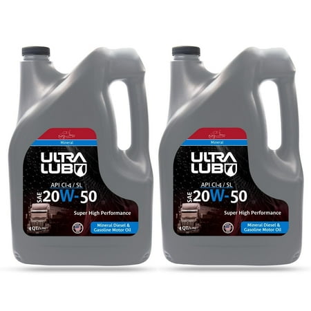 Ultra1Plus™ SAE 20W-50 Heavy-Duty Motor Oil, API CI-4/SL (US Gallon - 4 QTS)