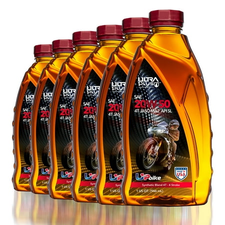 Ultra1Plus SAE 20W-50 Synthetic Blend 4T Engine Oil, API SL, JASO MA2