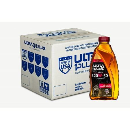 Ultra1Plus SAE 20W-50 Synthetic Blend 4T Engine Oil, API SL, JASO MA2