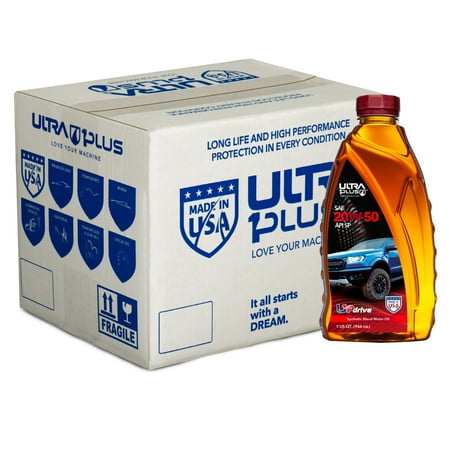 Ultra1Plus SAE 20W-50 Synthetic Blend Motor Oil, API SN