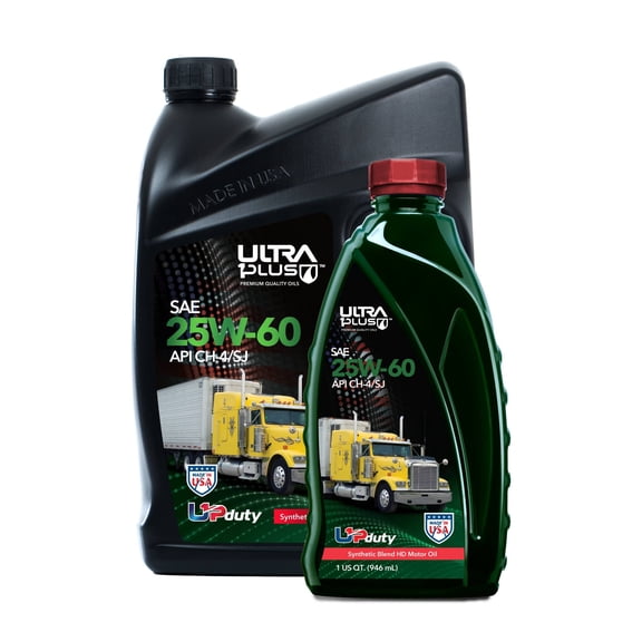 Ultra1Plus SAE 25W-60 Synthetic Blend Motor Oil API CH-4/SJ | Pack of 5 QT