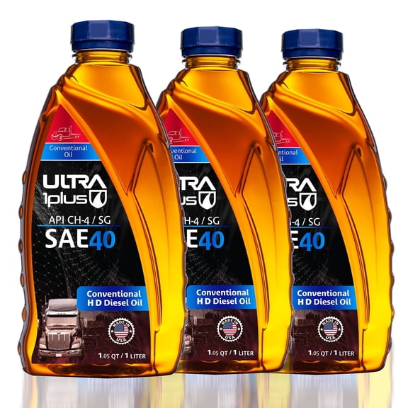 Ultra1Plus™ SAE 40 Conventional Heavy-Duty Motor Oil, API CH-4/SG | 3 Liters