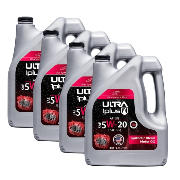 Ultra1Plus SAE 5W-20 Blend Motor Oil, API SN+ ILSAC GF-5 | 4 Gallon (16 QT)