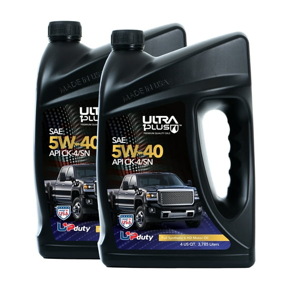 Ultra1Plus SAE 5W-40 Full Synthetic Heavy-Duty Motor Oil, API CK-4/SN