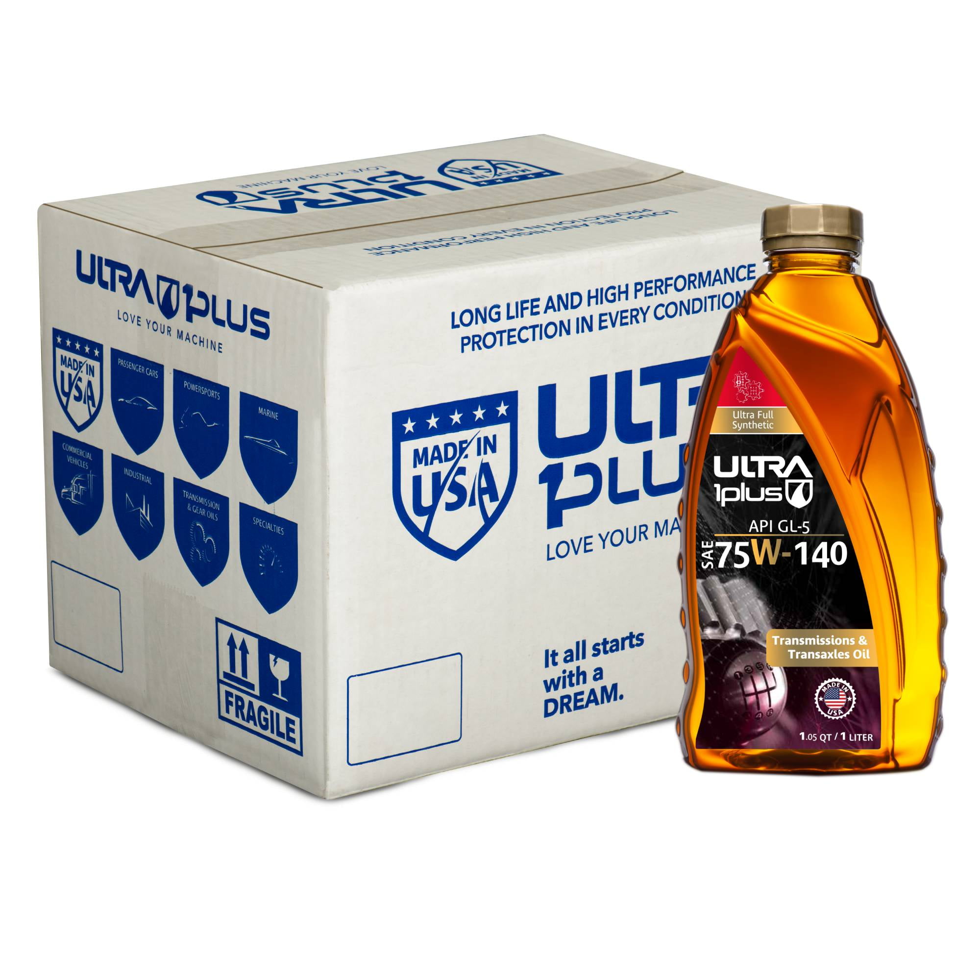 Ultra1Plus SAE 75W140 Synthetic Gear Oil, API GL5