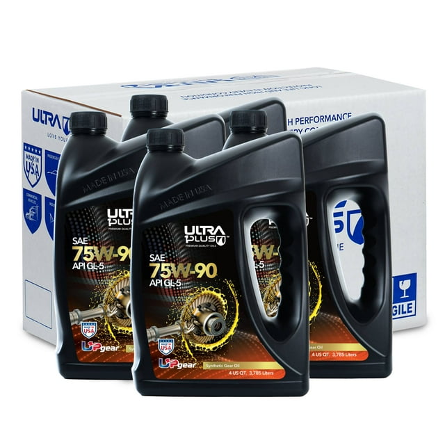 Ultra1Plus Full Gallon SAE 75W-90 Synthetic Gear Oil API GL-5 (4 Gal ...