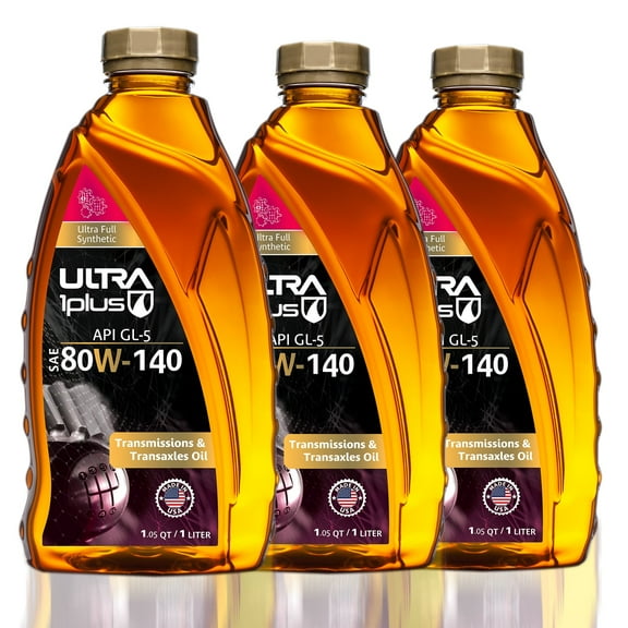 Ultra1Plus SAE 80W-140 Synthetic Gear Oil, API GL-5 (3 QTS)