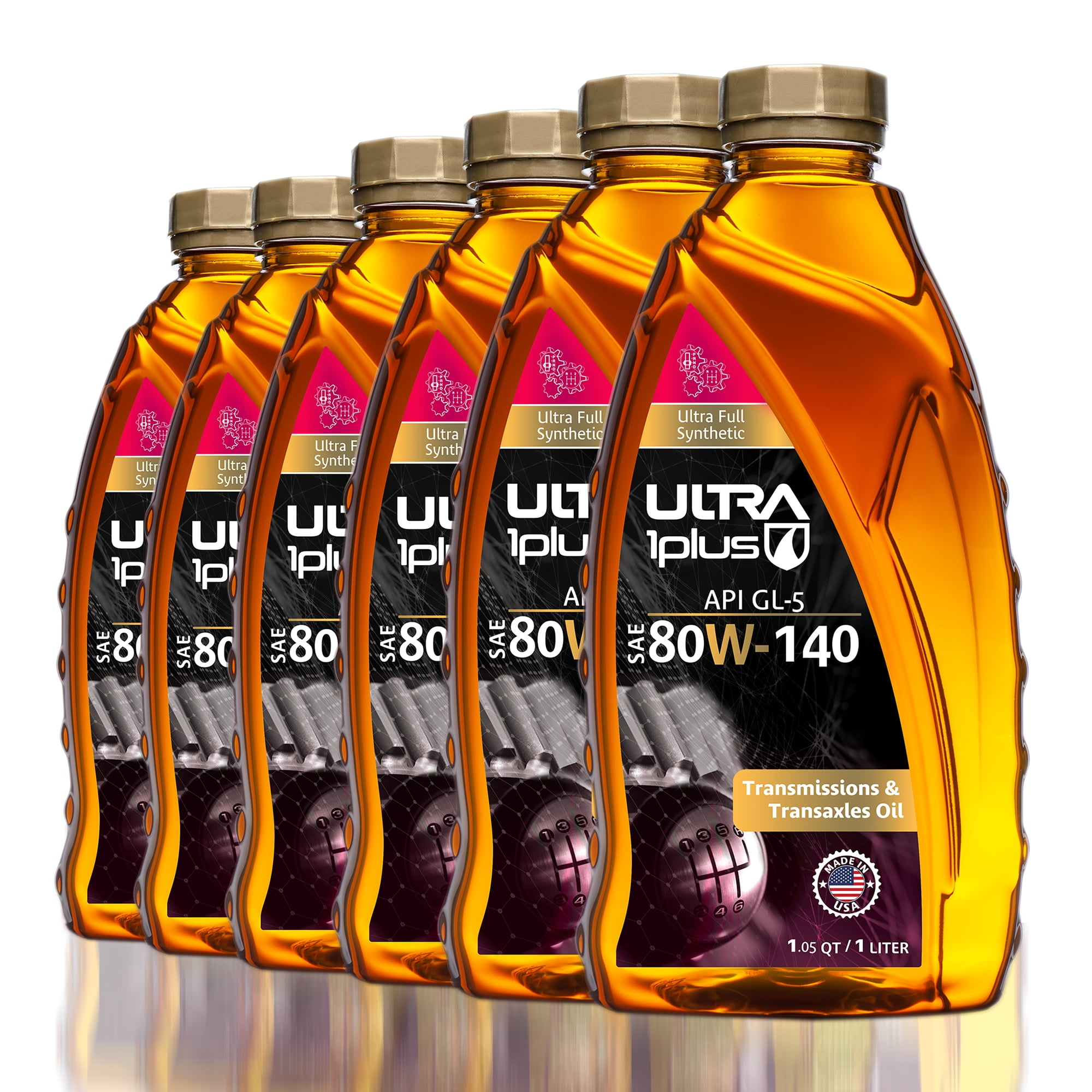 Ultra1Plus™ SAE 80W140 Synthetic Gear Oil, API GL5 6 QTS