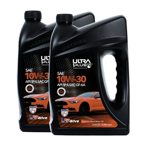 Ultra1Plus Synthetic Blend Motor Oil, 10W-30, 2 Pack