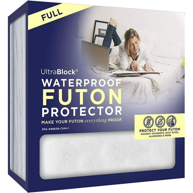 UltraBlock Futon Full Waterproof Mattress Protector, Futon, Full