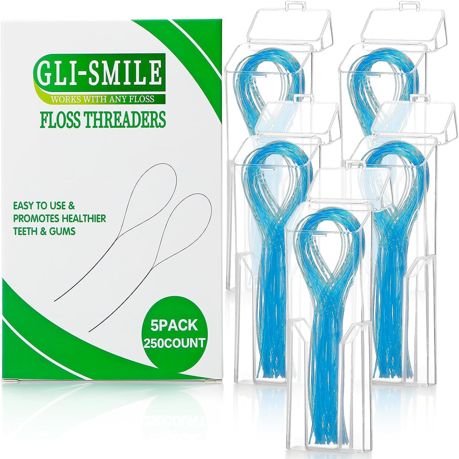 UltraClean Orthodontic Floss Threaders Premium Nylon Access Tool for