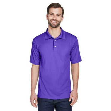 UltraClub 8210 Men's Cool & Dry Mesh Piqué Polo Purple