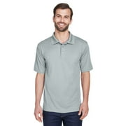 UltraClub 8210 Men's Cool & Dry Mesh Piqué Polo Silver