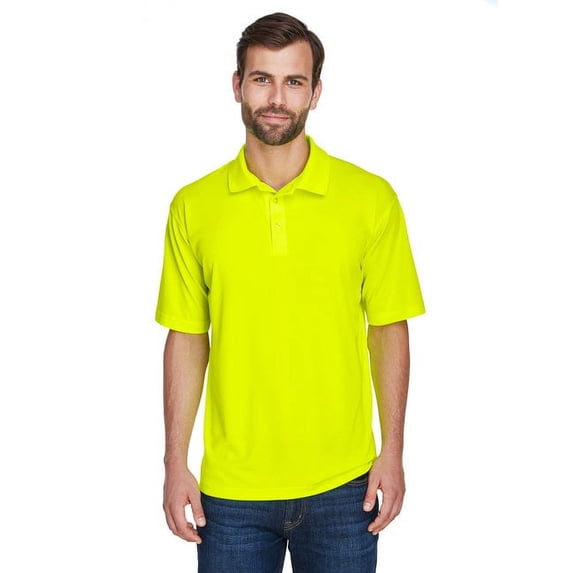UltraClub 8210 Mens Cool & Dry Mesh Pique Polo Bright Yellow 6X-Large