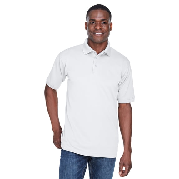 UltraClub 8315 Men's Platinum Performance Pique Polo with TempControl Technology