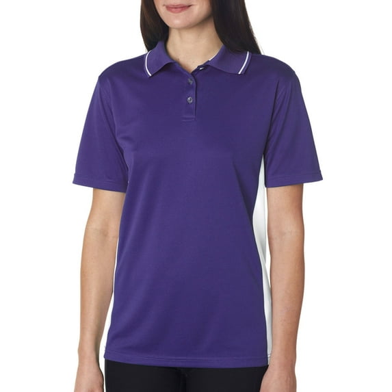 UltraClub 8406L Ladies' Cool & Dry Sport Two-Tone Polo